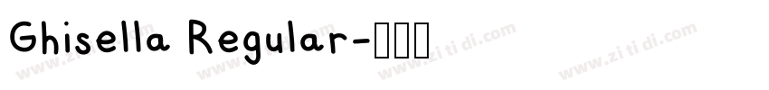 Ghisella Regular字体转换